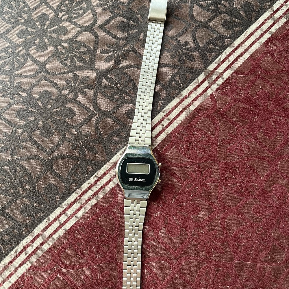 Silver Digital Watch